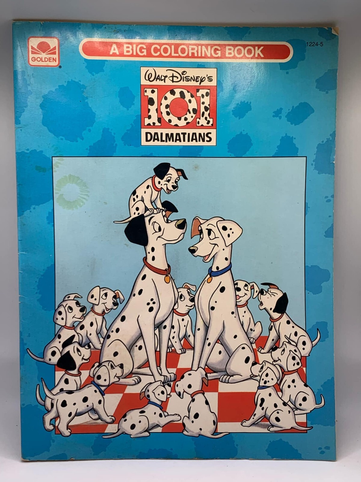 Walt Disney’s 101 DALMATIANS BIG COLORING BOOK #1224-5 ©1991 – See Description