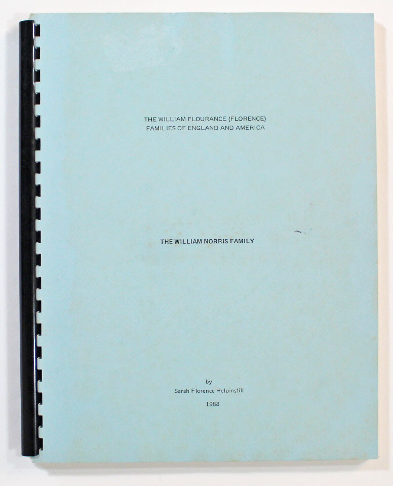 The William Flourance (Florence) Families of England, America, Sarah Helpinstill