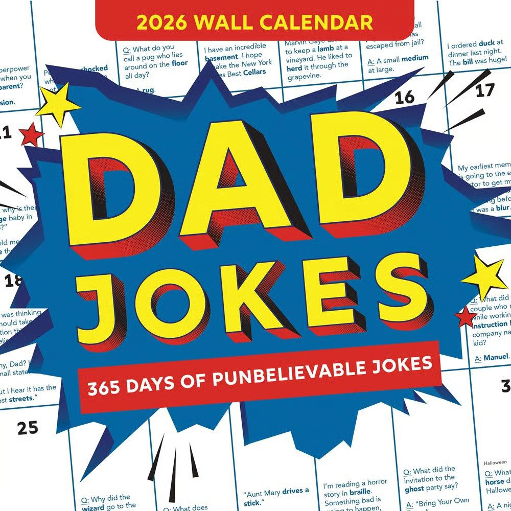 Sourcebooks, Dad Jokes 2026 Wall Calendar