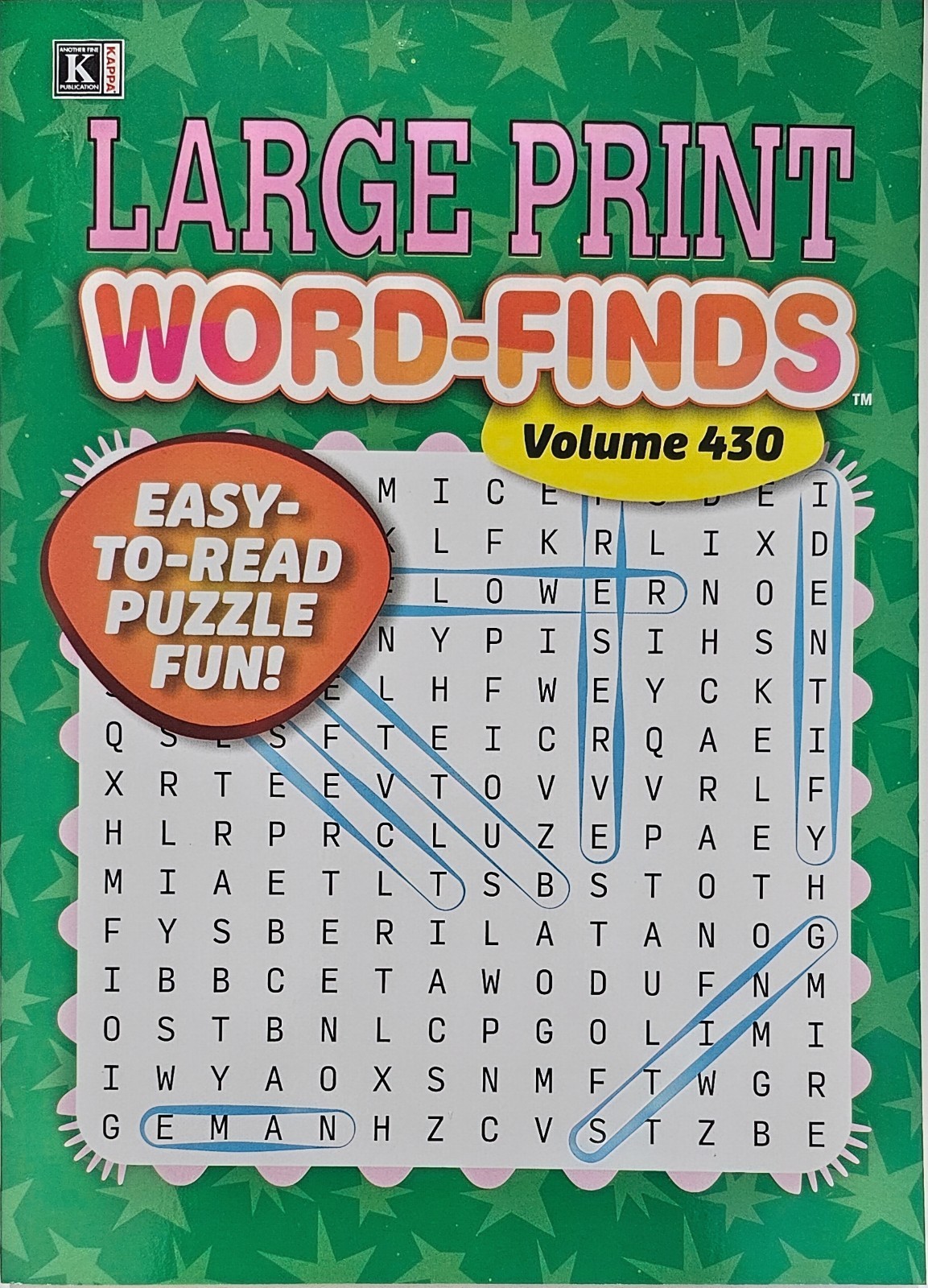 6 New Large Print Word-Finds Puzzle Books Kappa Games Vol #427-452~ Search,Hunt