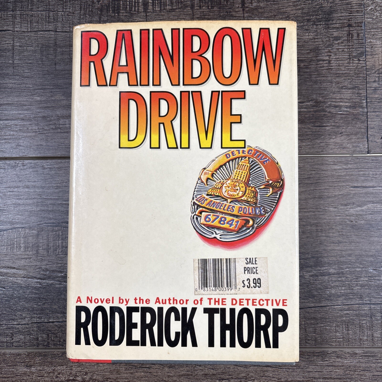 rainbow drive hardcover book by roderick thorp dustcover 1986 English 394 pages