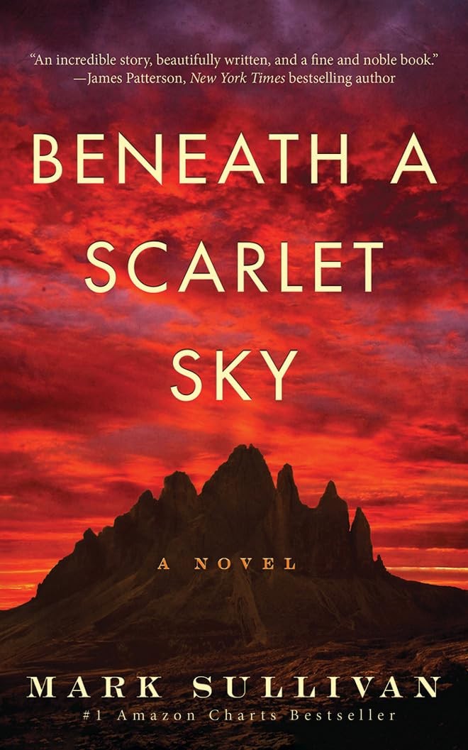 Beneath a Scarlet Sky: A Novel – Sullivan, Mark – Good – See condition notes