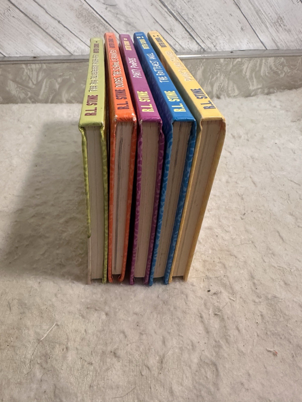 Rotten School Lot Of 5 Hardcovers by R. L. Stine Goosebumps Books 1,7,9,10 & 11