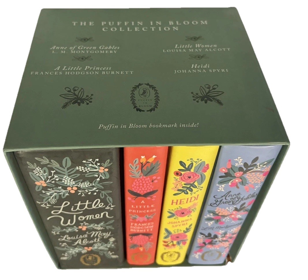 Puffin In Bloom 4 Book Collection Box Set Anne Green Gables Heidi HC