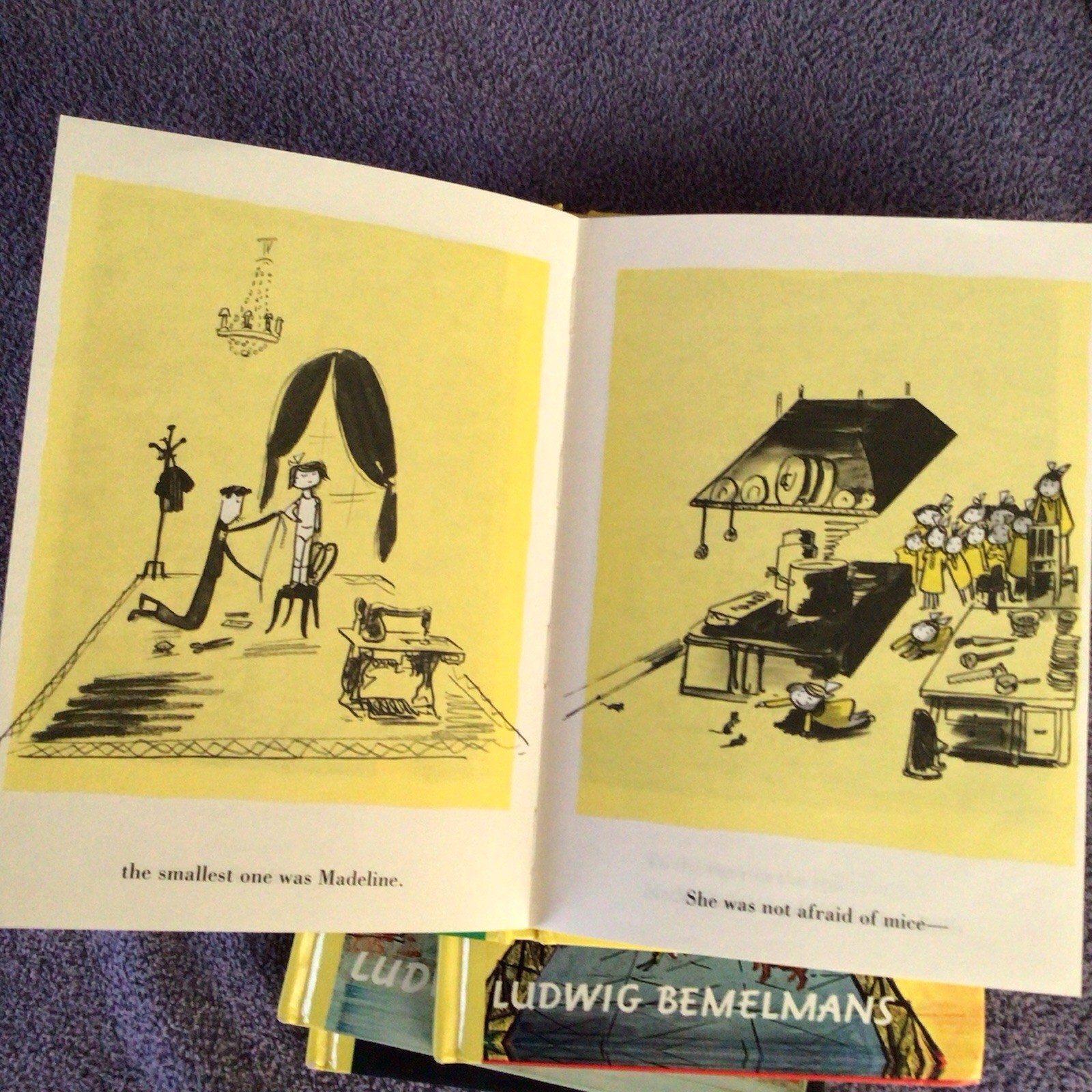 ✨4 Vintage 1992 MADELINE BOOK LOT By Ludwig Bemelmans – Trade Size Hardcover