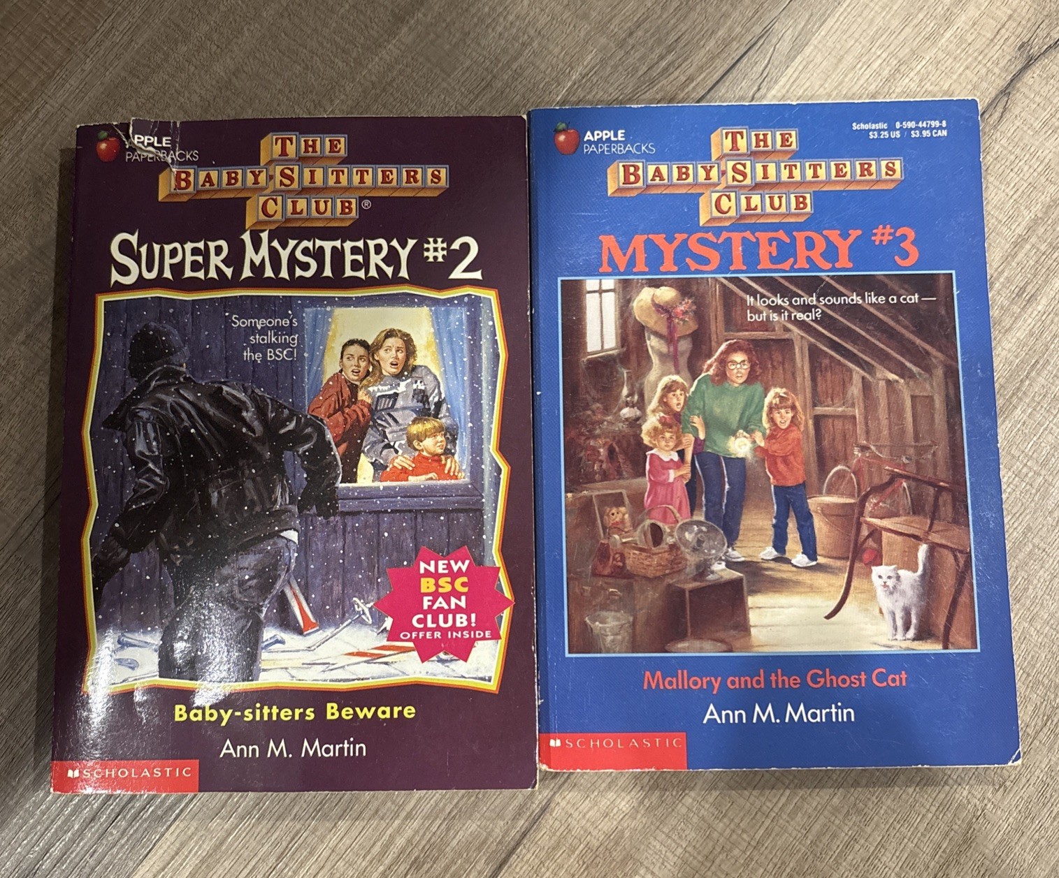 90s The Baby Sitter’s Club Super Mystery original paperback books lot of 2