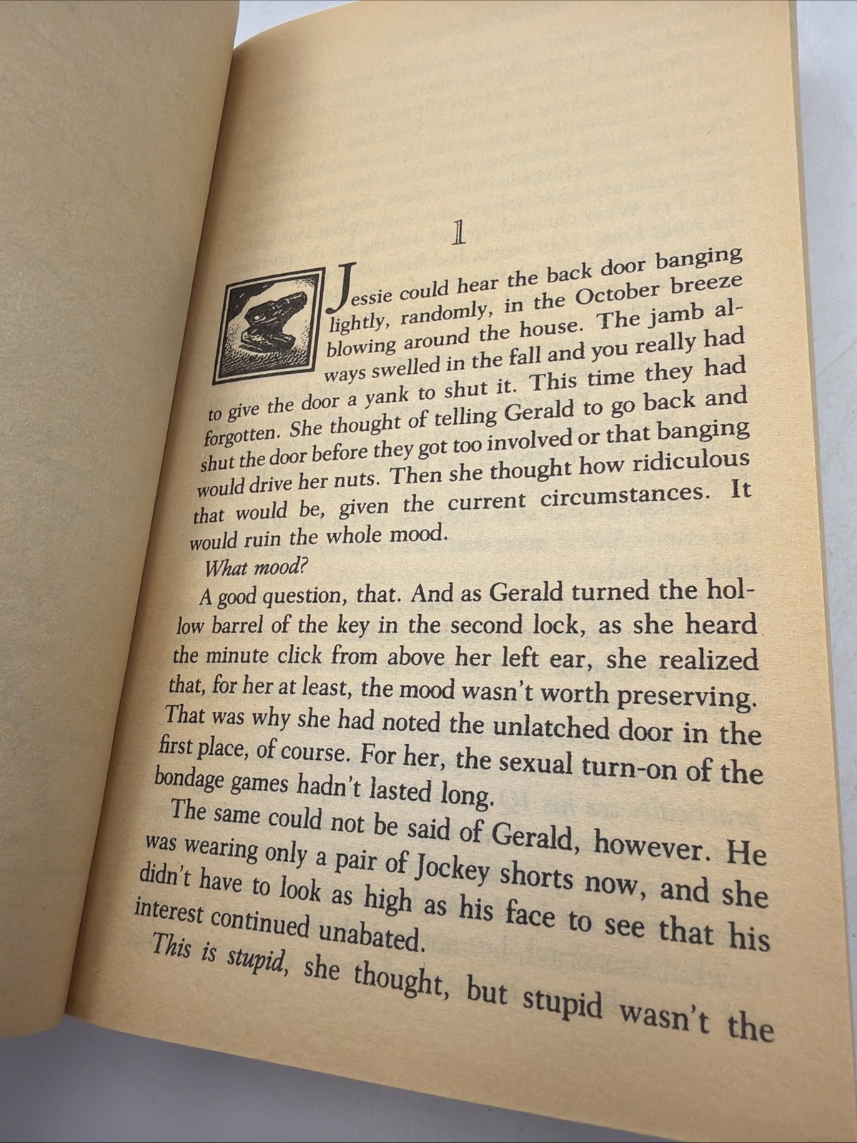 Gerald’s Game Stephen King PB (1993) 1st Signet Printing