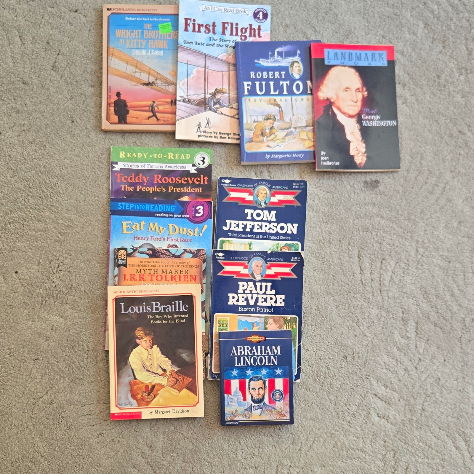 Scholastic Illustrated Nonfiction Kids Biographies PB Lot of 9 Ages 4-12