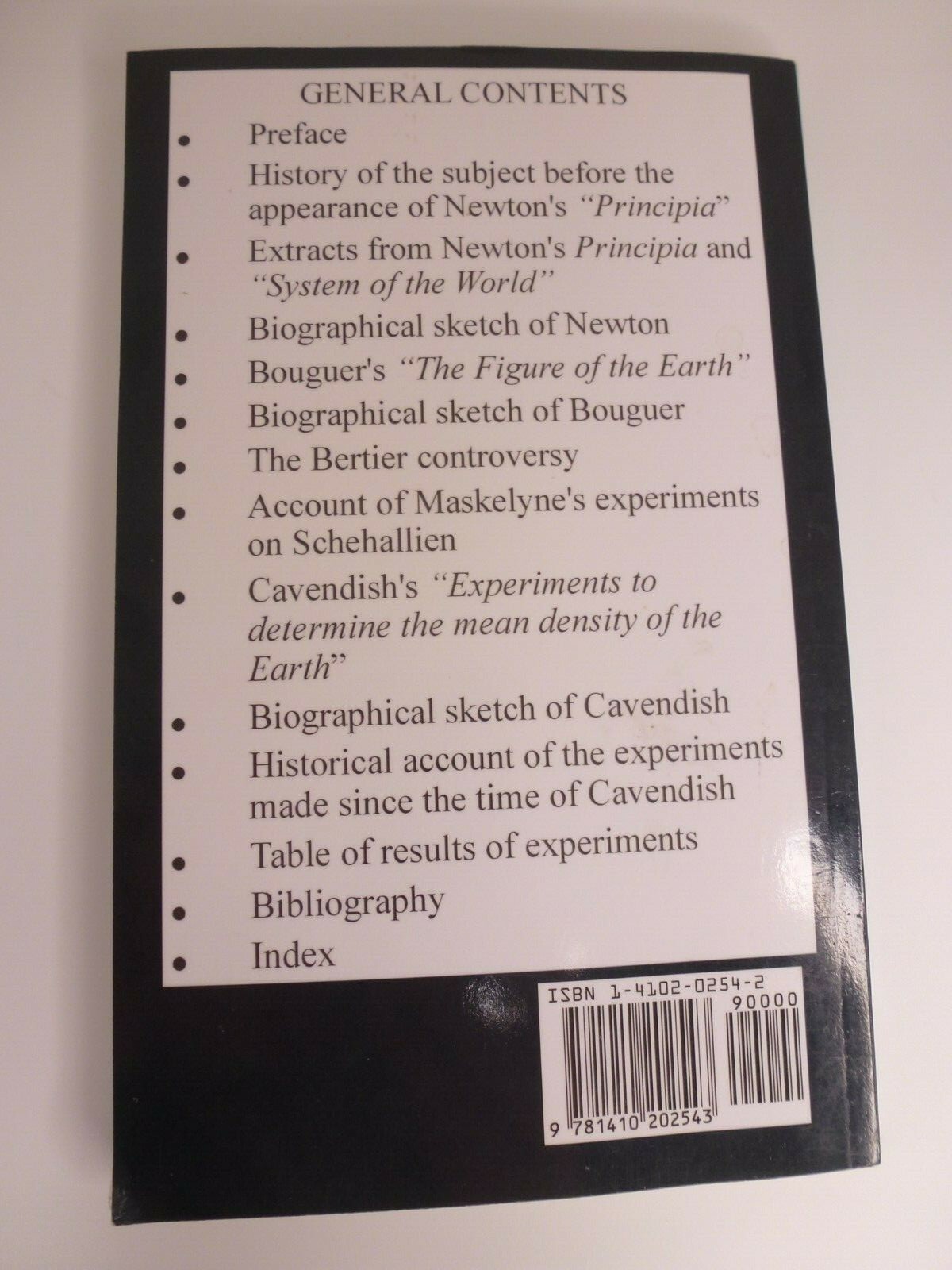 The Laws of Gravitation Memoirs by Newton Bouger & Cavendish – 2002 159 Pages