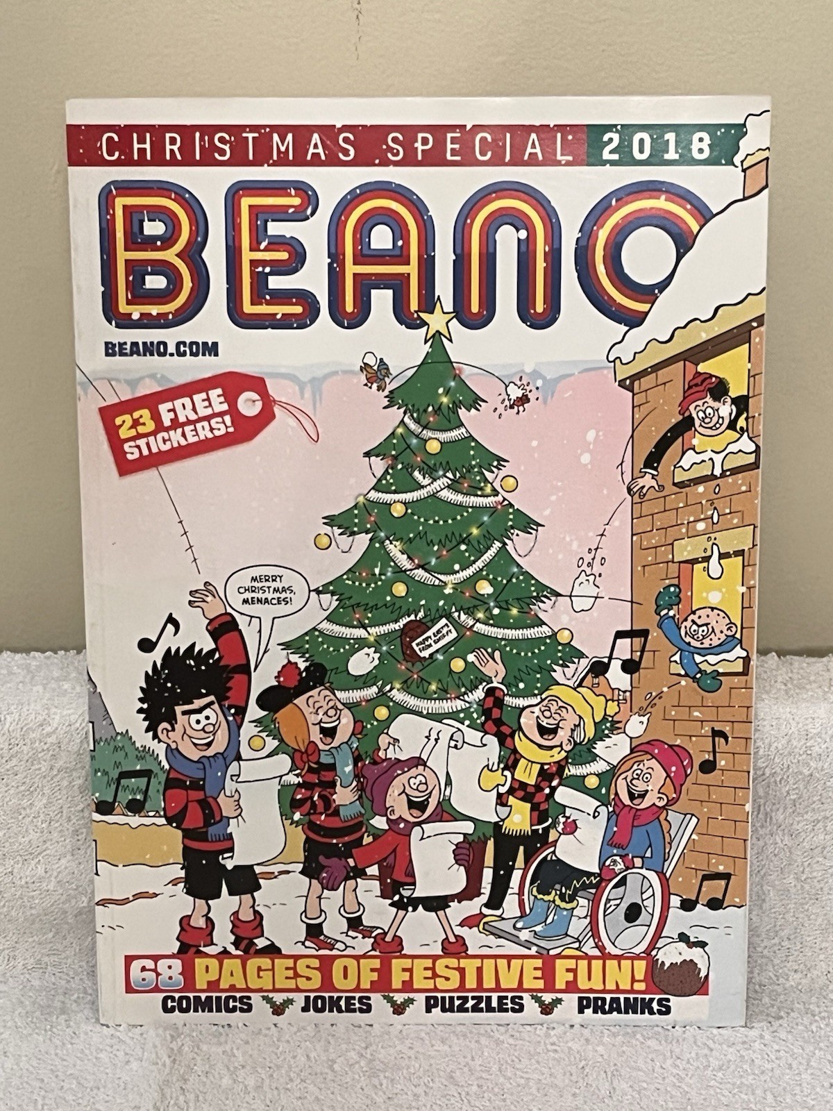 Beano Christmas Special 2018 by Beano Book with 23 Stickers 68 pages Festive Fun