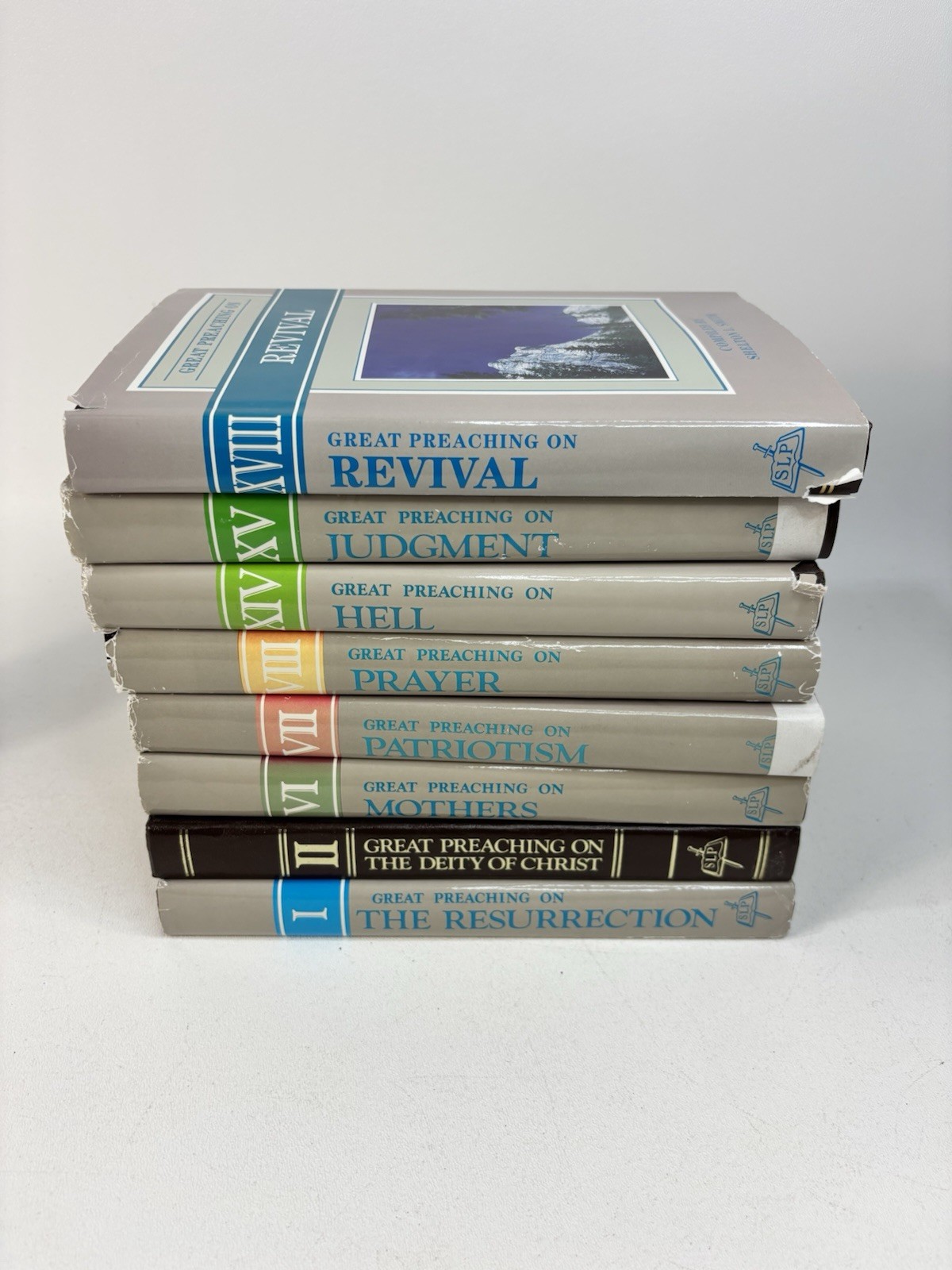 Lot of 8 Great Preaching Of Bible Series Book Bundle, Resurrection Hell Revival