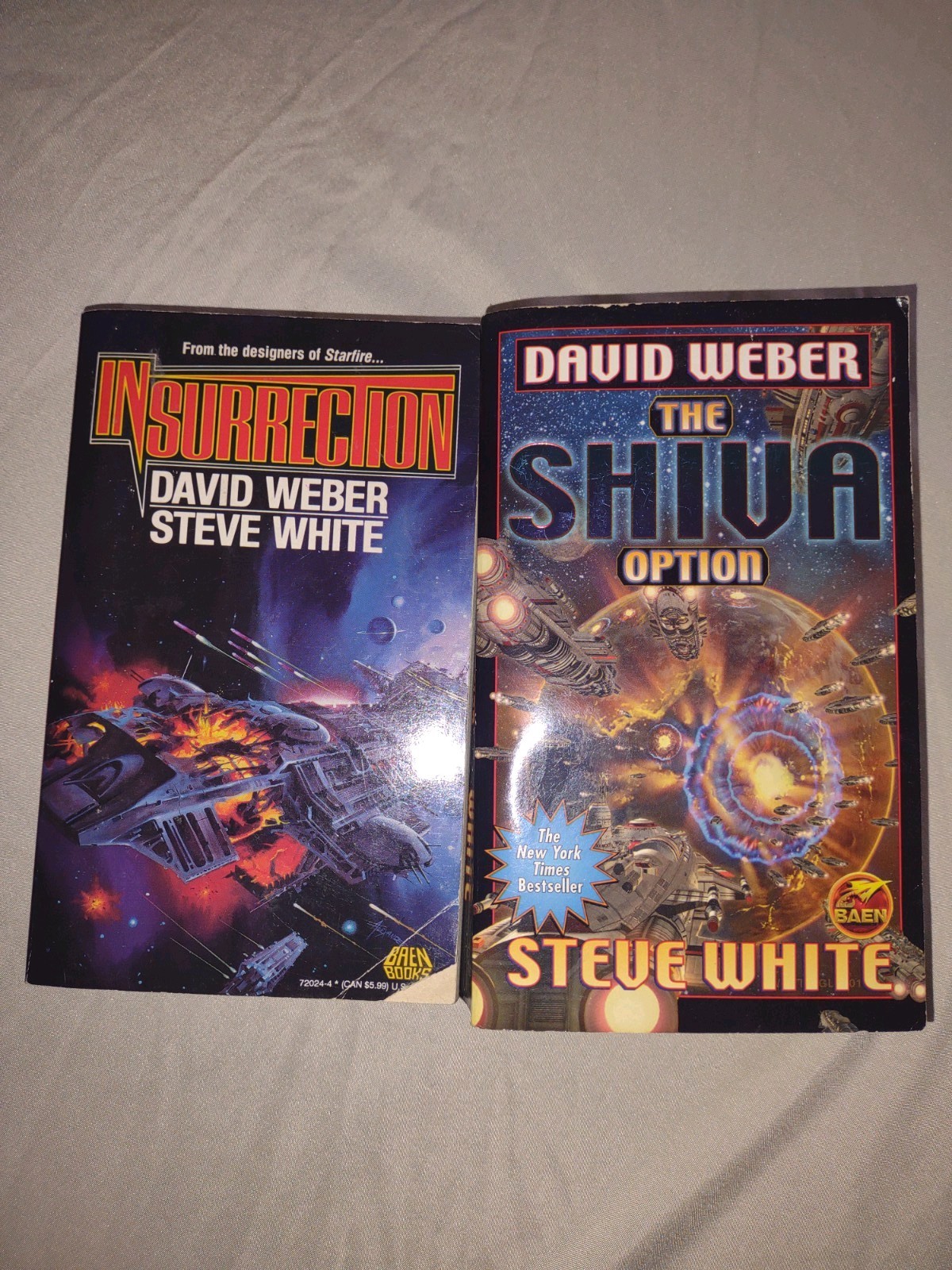 David Weber & Steve White Lot of 2 PB – The Shiva Option + Insurrection (Good)