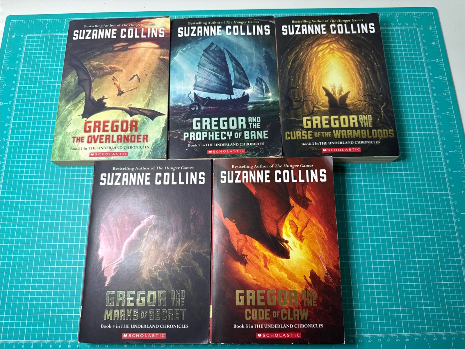 The Underland Chronicles Complete Series 1-5 PB Lot Set Suzanne Collins Gregor