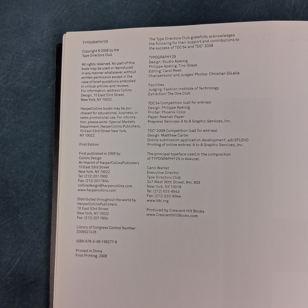 Typography 29 Hardcover Graphic Design & Typography Annual Book