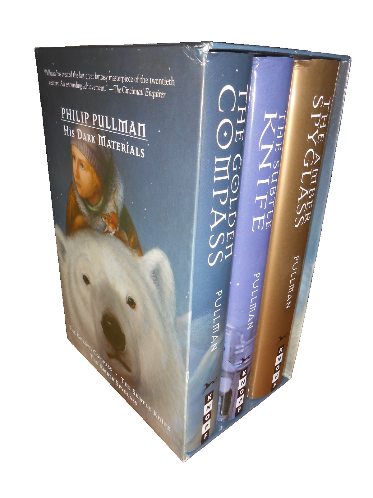 Philip Pullman HIS DARK MATERIALS 3-Vol Box Set Fantasy w/Map – HC/DJ/SC VGC