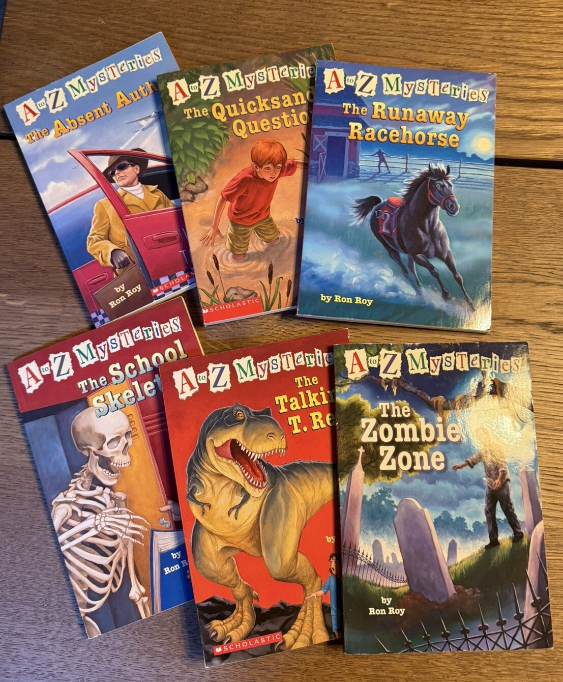 A to Z Mysteries Books by Ron Roy Lot Of 6 Paperback A,Q,R,S,T,Z