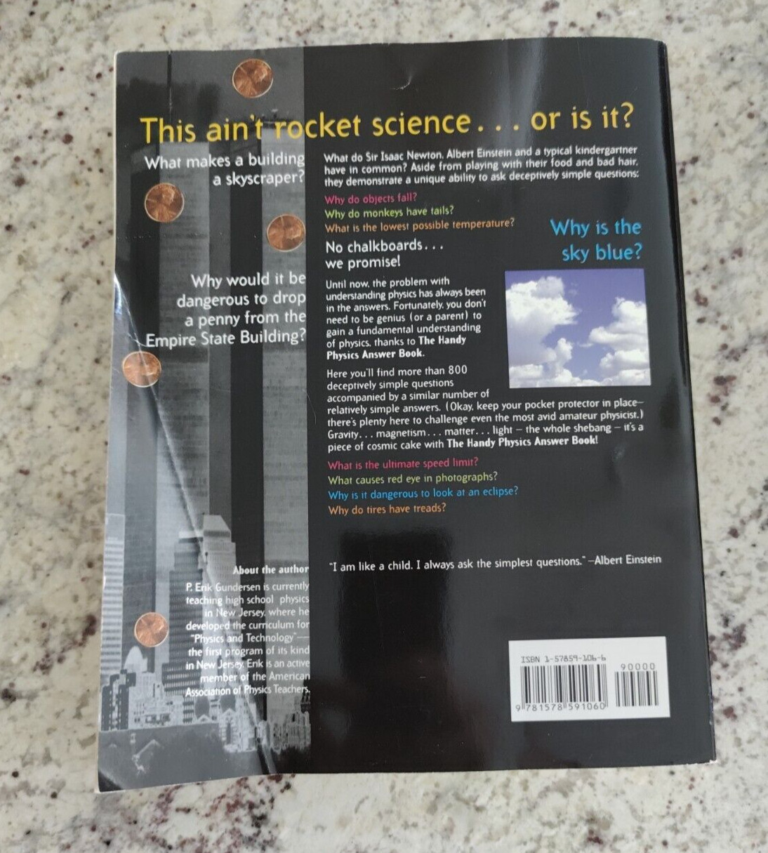 The Handy Physics Answer Book, By P.E. Gundersen; 1999; PB