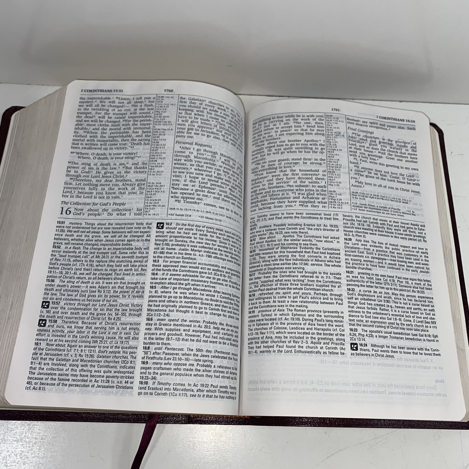 NIV STUDY BIBLE 1OTH ANNIVERSARY BURGUNDY BONDED LEATHER RED LETTER