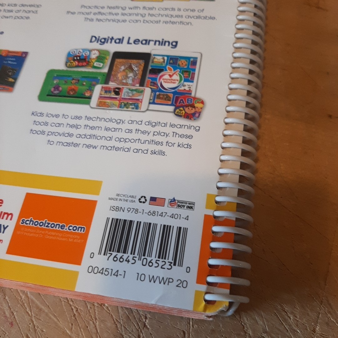 Big First Grade Spiral by School Zone (2021, Spiral)